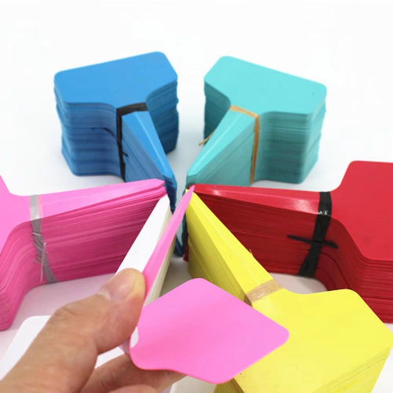 Anygreen Garden Plant Labels 60PCS Multi Color Plastic T Type Tags Home Gardening