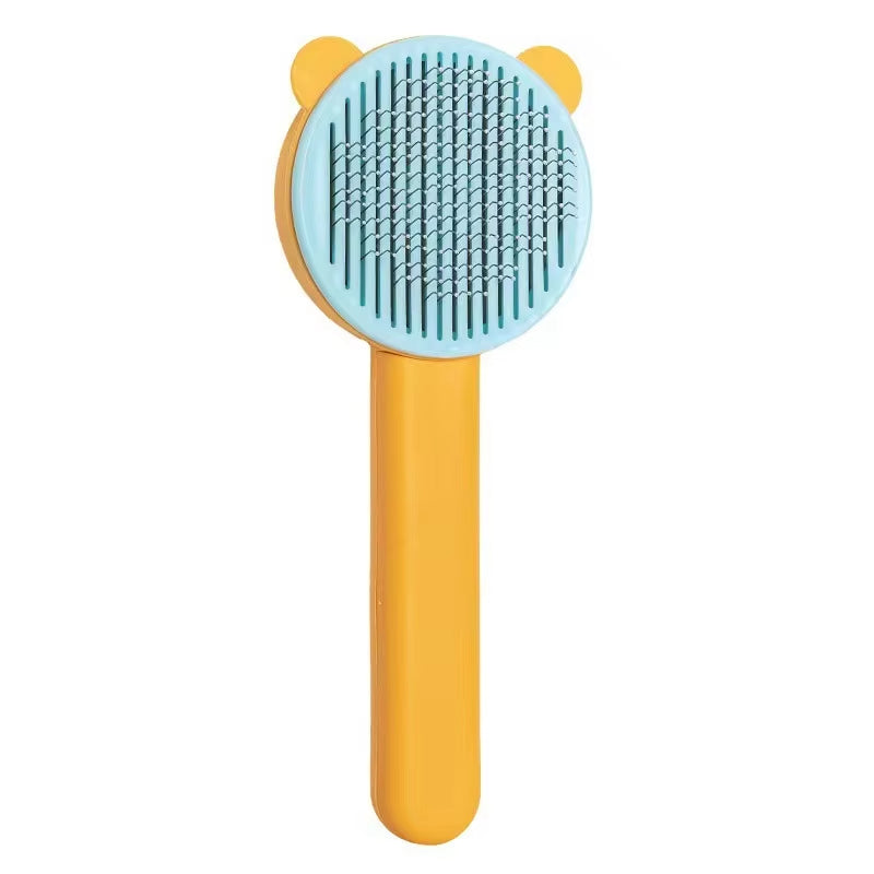 ANYWAGS Pet Brush Bear Ear Design Shedding Hair Removal Grooming Tool