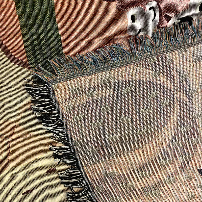 Anycozy Throw Blanket Motorcycle Print Camping Mat 130x160cm