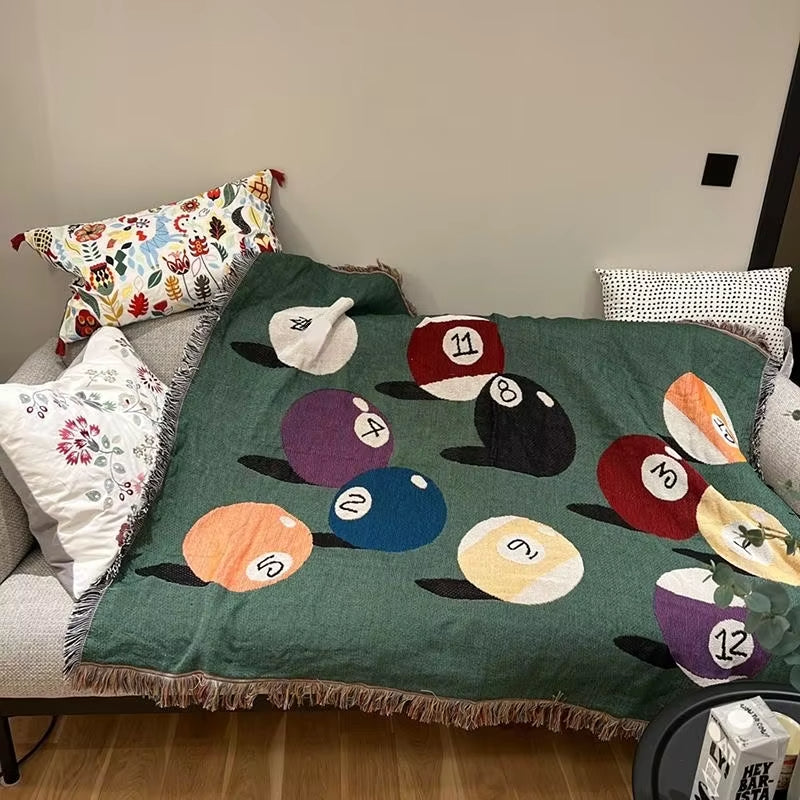 Anycozy Throw Blanket 130x160cm Billiard Pattern Sofa Camping Mat