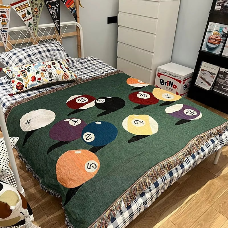 Anycozy Throw Blanket 130x160cm Billiard Pattern Sofa Camping Mat