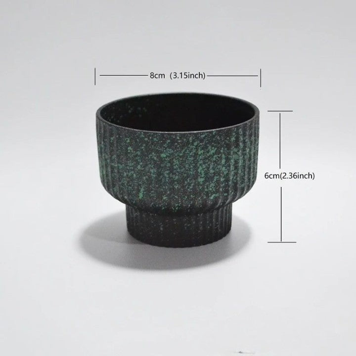 ANYDECO Flower Vase Speckled Small Succulent Plant Pot Home Office Decor