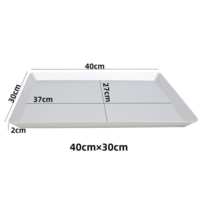 ANYGLEAM Baking Tray Silver 1Pc Rectangular Oven Pastry Sheet Pan
