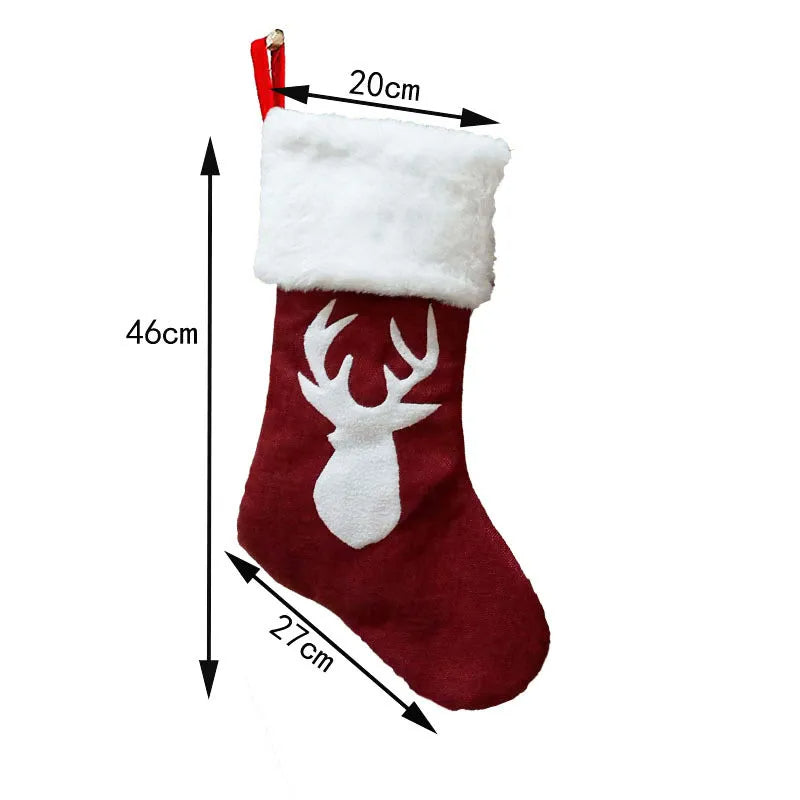 ANYDECO Christmas Stockings Hanging Socks Gift Candy Bag Decorations