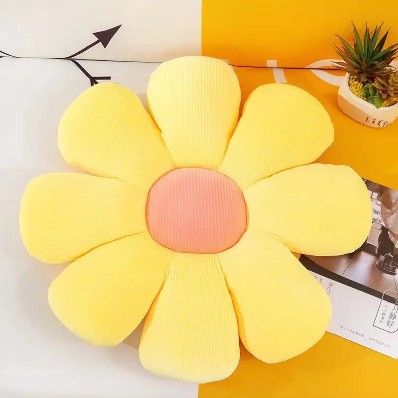 Anypillow Daisy Flower Throw Pillow Soft Plush Cushion