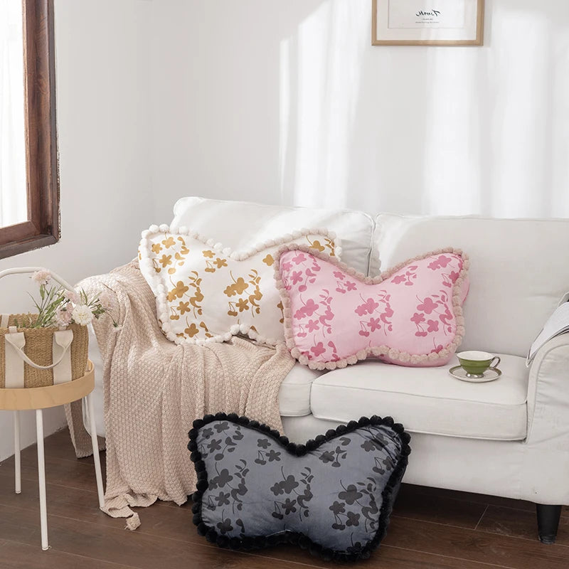 Anypillow Butterfly Velvet Pillow with Soft Plush Filling