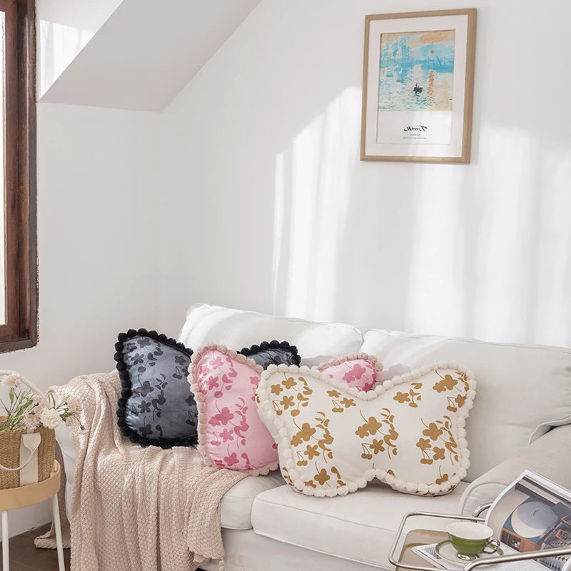 Anypillow Butterfly Velvet Pillow with Soft Plush Filling