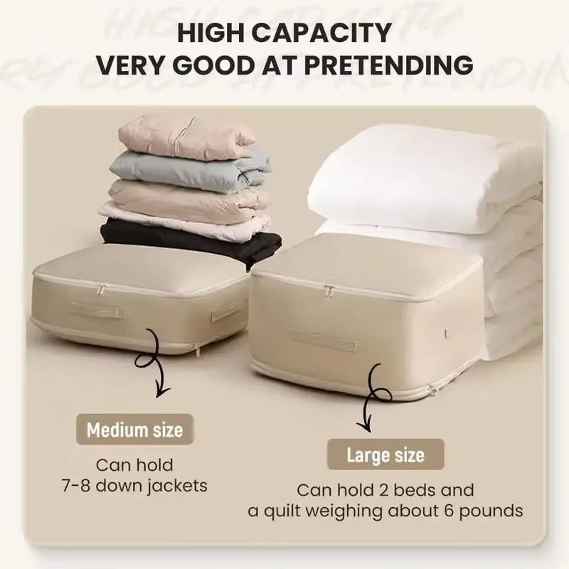 Anysort Storage Bag 1PC XL Self Compression Packing Cubes Ultra Space Saving Organizer