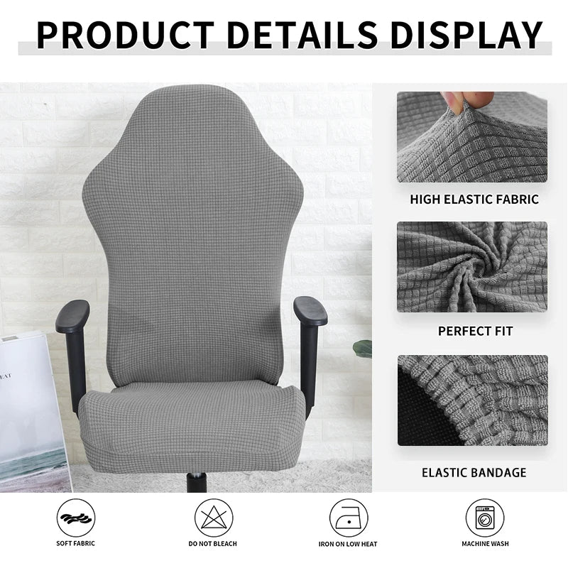 Anyseat Office Chair Cover Waterproof Stretchable Jacquard Slipcover