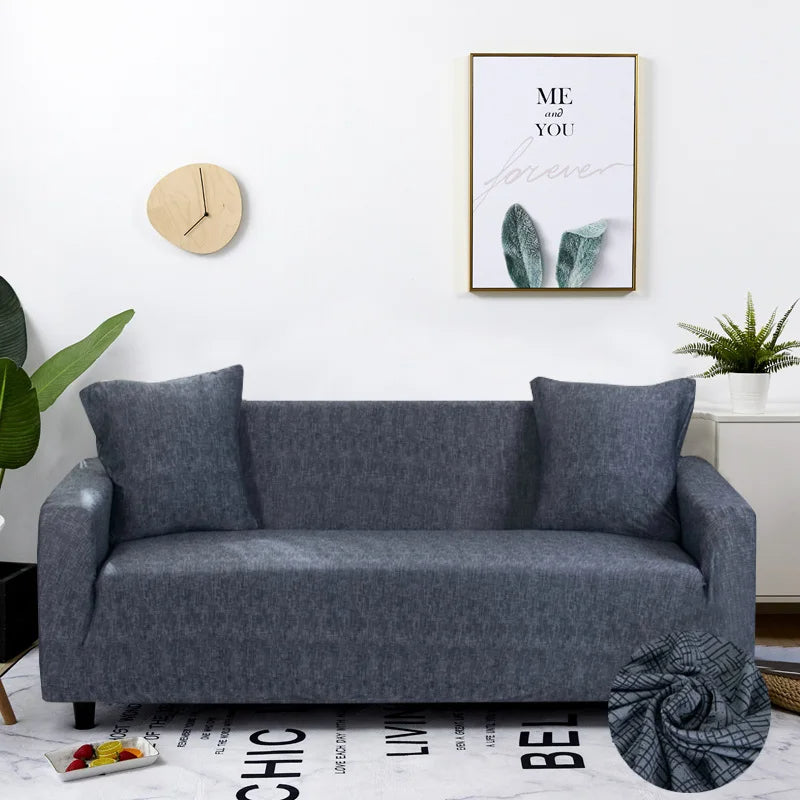 Anyseat Sofa Cover Textured Cross Hatch Pattern L Shape Stretch Couch Protector