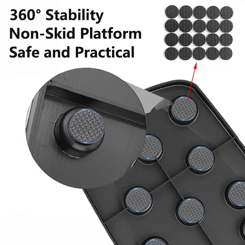 ANYFIT Push Up Board Black Portable Foldable Fitness Equipment Chest Arm Training