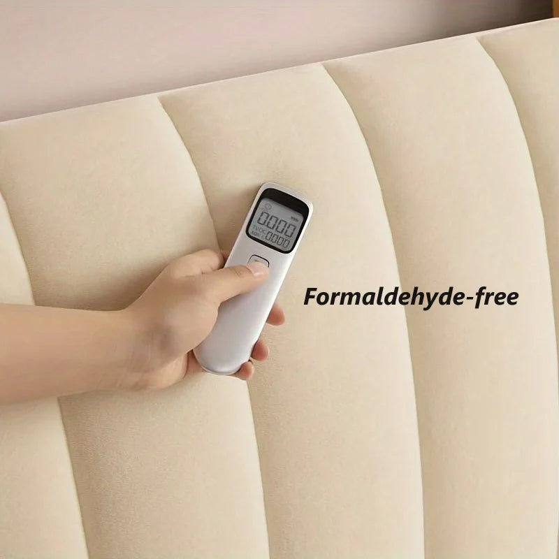 Anycozy Headboard Cover Off White Short Plush Super Soft Smooth Quilted Velvet Bed Back Dust Protector Cover 170x70cm