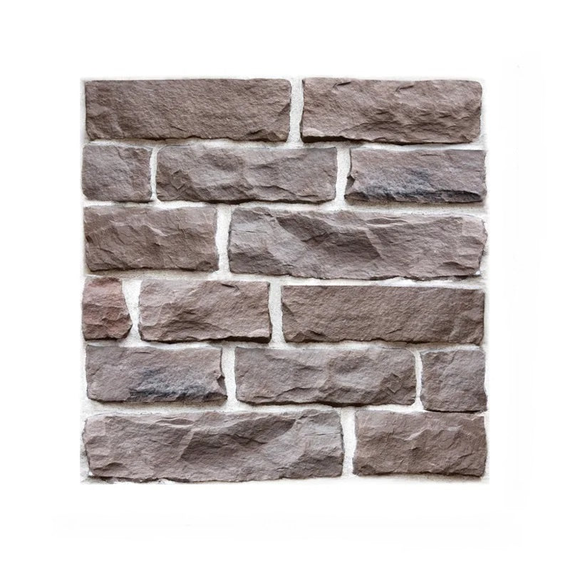 ANYHOUZ 10pcs Vinyl Wall Tile Textured Rock Pattern 3D Waterproof