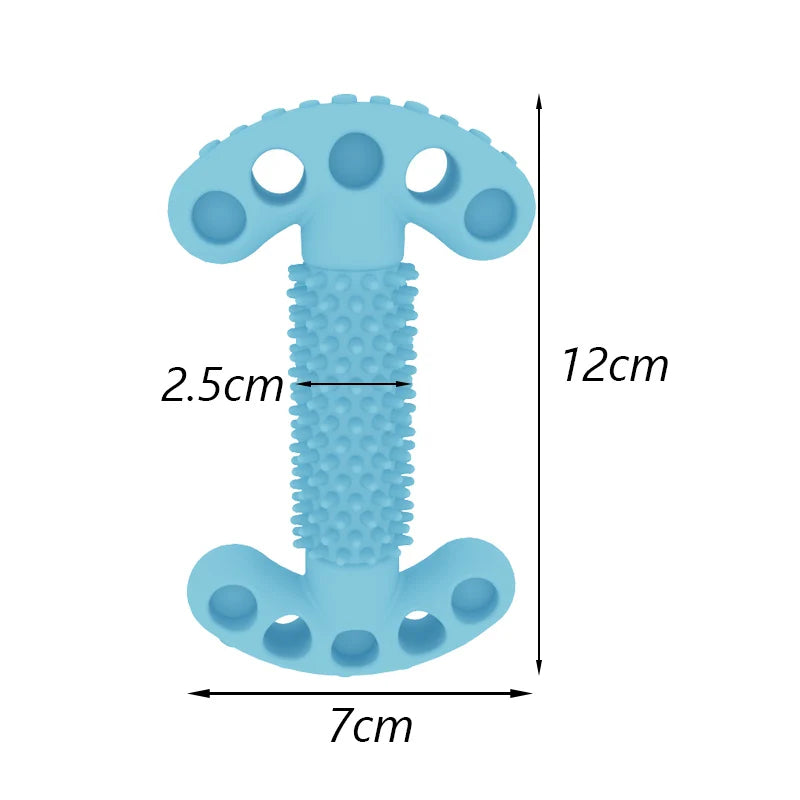 ANYWAGS Pet Toys Newest Clean Teeth Safety TPR T-Bone Training Fetch