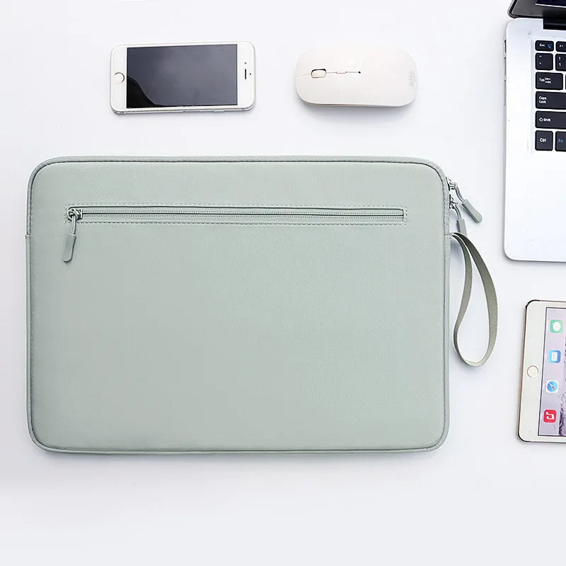 ANYPACK Laptop Handbag Fresh Green Protective Case Cover Durable And Waterproof For Daily Commute