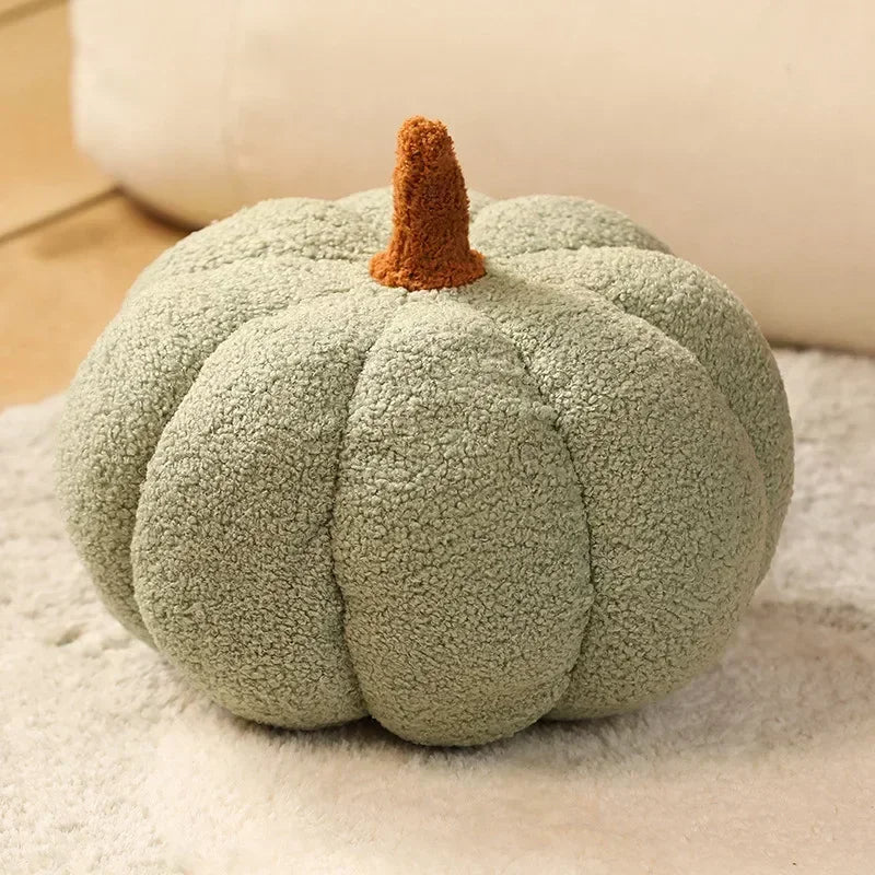 Anypillow Throw Pillows Light Green Lamb Fleece Pumpkin Plush Toys for Home Decor Throw Pillow Living Room Bedroom 35cm