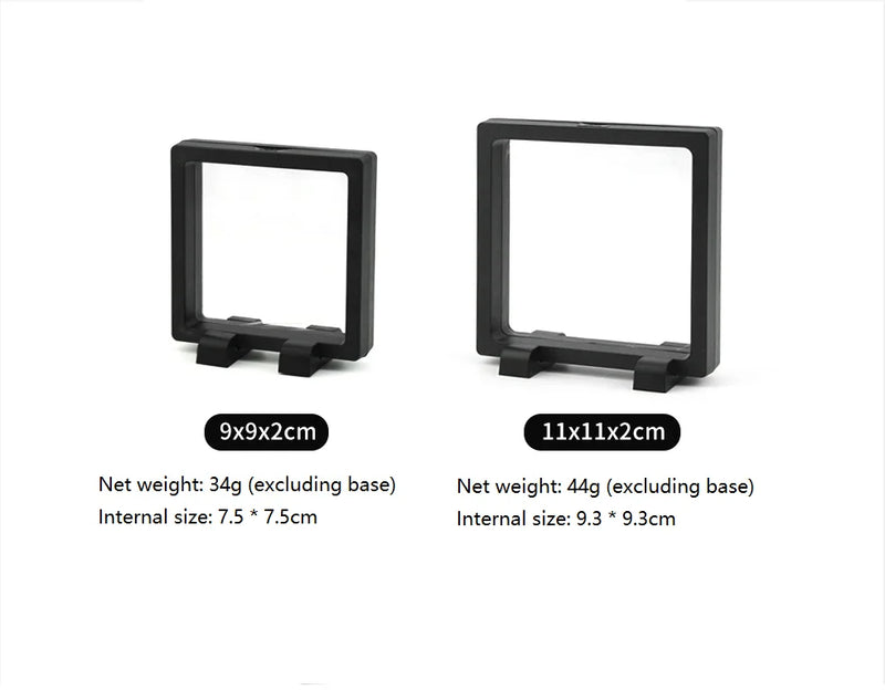 Anyvogue Jewelry Box Black Transparent Display Case for Pendant Necklace Bracelet Ring