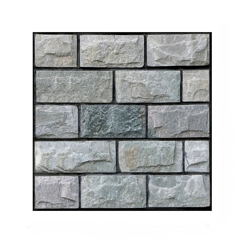 ANYHOUZ 10pcs Vinyl Wall Tile Textured Light Blue Pattern 3D Waterproof