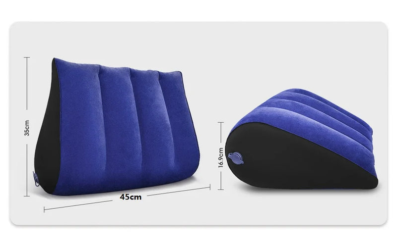 Anypillow Purple Inflatable Support Pillow Bamboo Fiber
