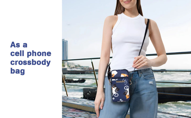 ANYPACK Armband Crossbody Bag Black Waterproof And Sweatproof Sports Phone Holder For Running Gym Workout