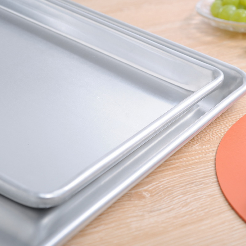 Anygleam 53x38cm Baking Pan Tray Aluminum Sheet Rectangular Bakeware Kitchen Oven Food Tools