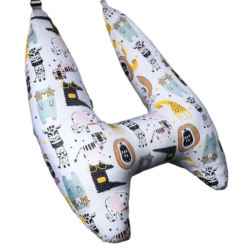Anypillow Car Travel Pillow UShape Cool Animal Pattern Children Travel Pillow Cushion for Car Seat, Safety Neck Pillow for Kids