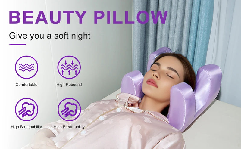 Anypillow Face Cradle Pillow Luxury Ergonomic Memory Foam Support For Side Sleepers Spa And Beauty Rest