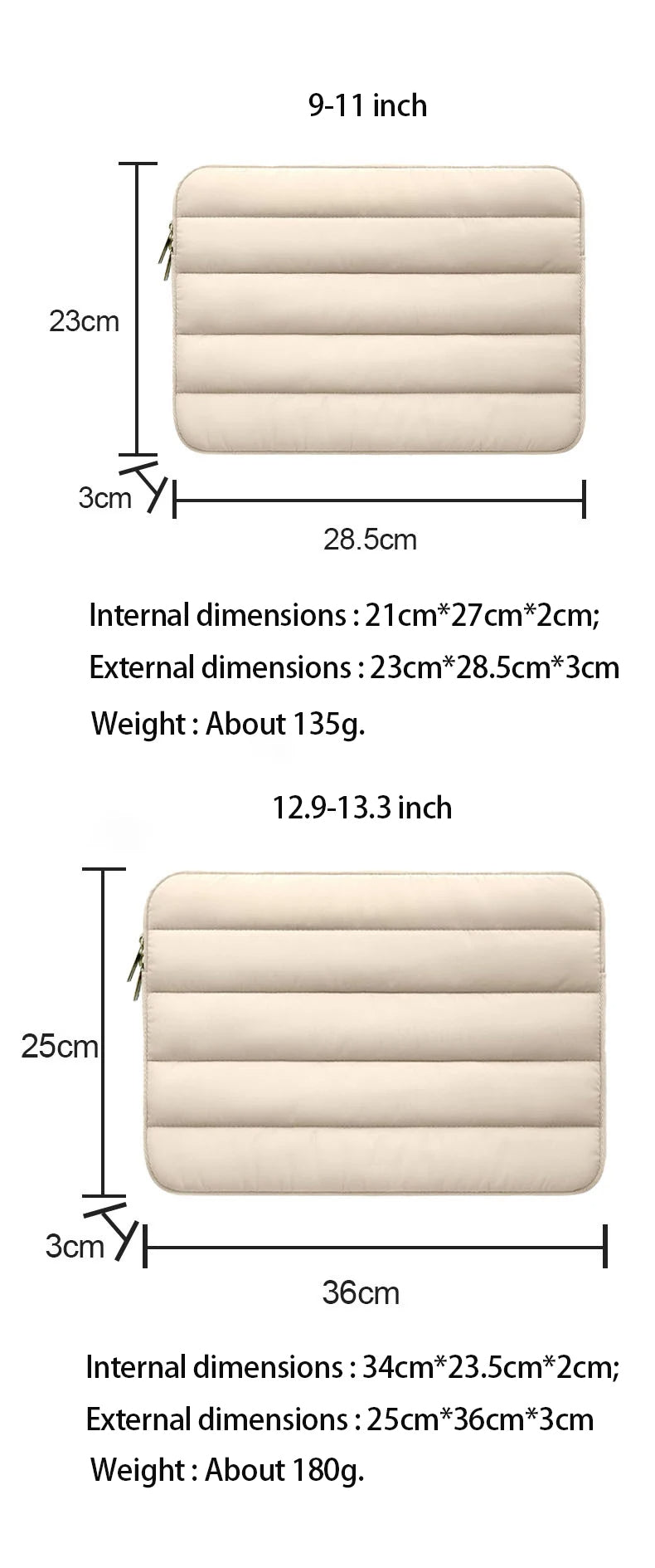 ANYPACK Laptop Handbag Purple Puffy Sleeve Case Multi Functional Compartments For Business