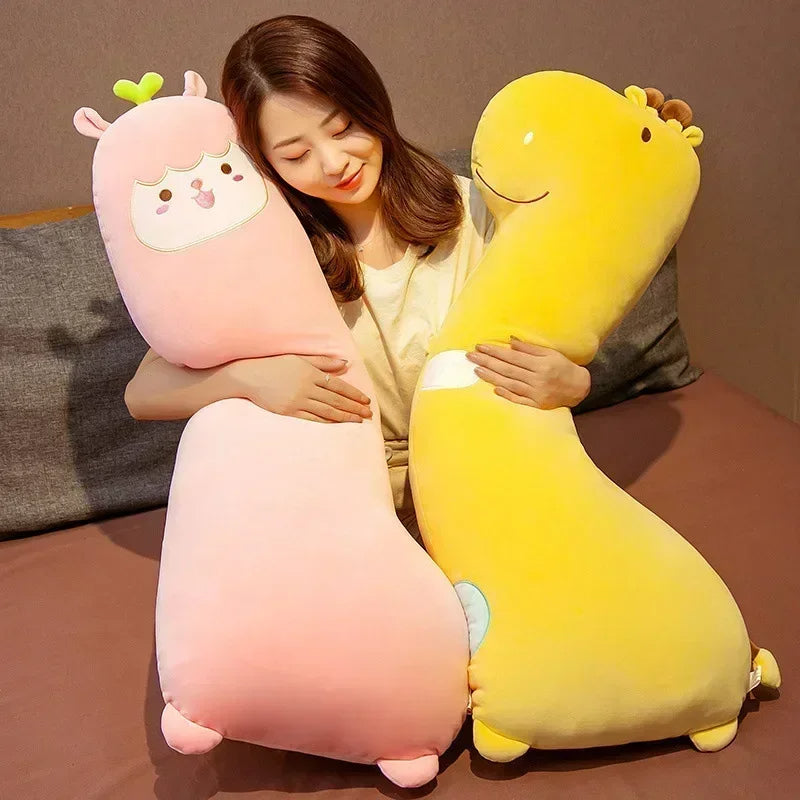 Anypillow Pink Llama Throw Long Body Pillow Plush 80cm