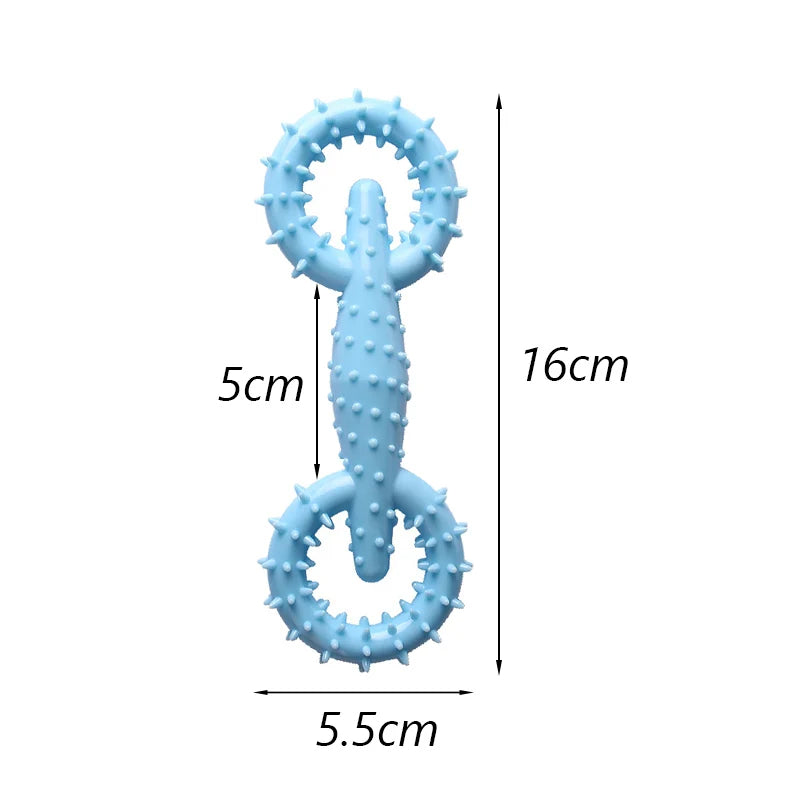 ANYWAGS Pet Toys Newest Clean Teeth Safety TPR Wheel Training Fetch