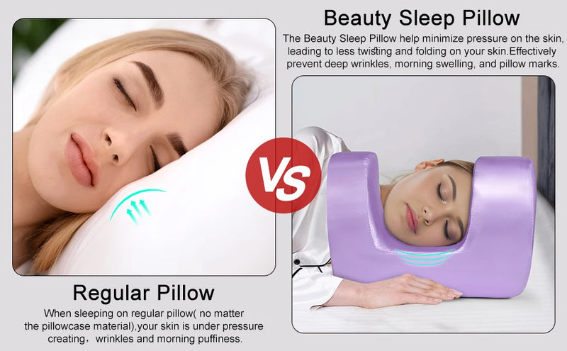 Anypillow Face Cradle Pillow Luxury Ergonomic Memory Foam Support For Side Sleepers Spa And Beauty Rest