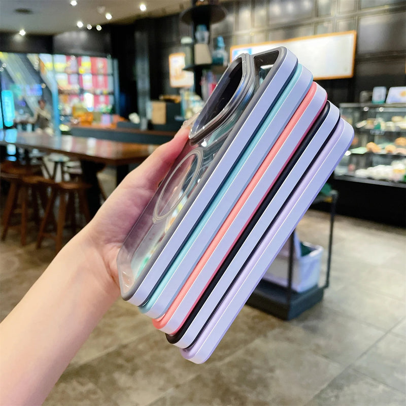 ANYMOB Huawei Case Purple Wireless Charging Magnetic Rugged Protective Cover