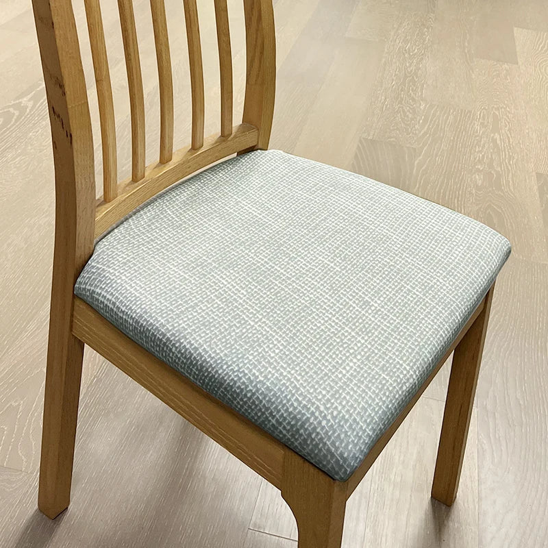 Anyseat Chair Cover Dark Grey Corn Kennel Pattern Stretch Seat Cover for Home Dinning Kitchen Washable Removable