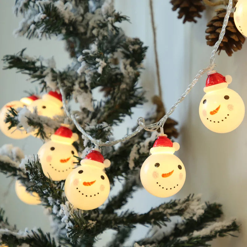 ANYDECO  Christmas String Lights Novelty Yellow 20 LED USB Hanging Holiday Decor