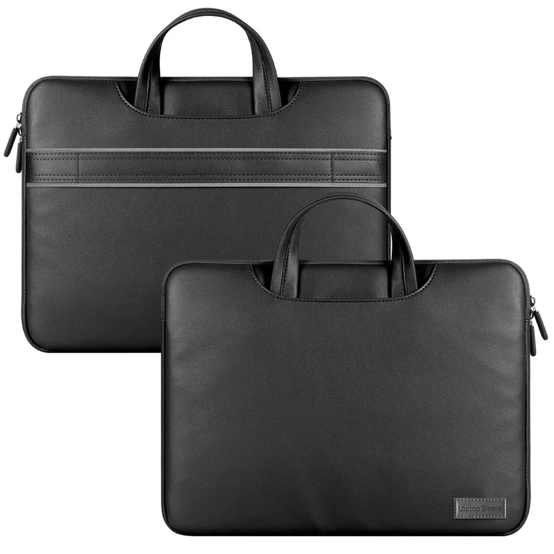 ANYPACK Laptop Handbag Black Baldric Sleeve Briefcase Stylish Modern And Sleek Designs For Travel