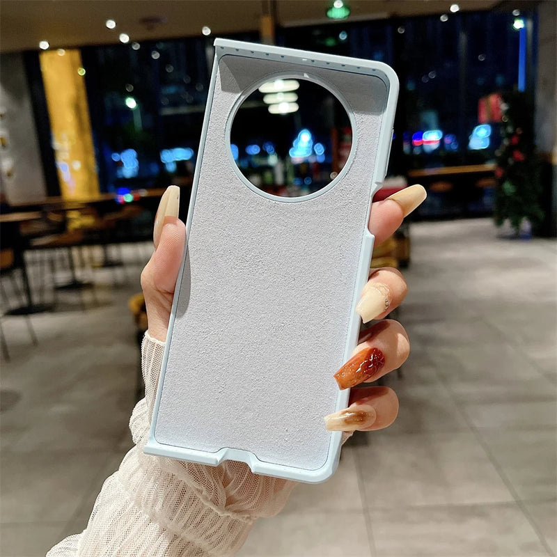 ANYMOB Huawei Case Lavender Purple Liquid Silicone Shockproof Protective Cover