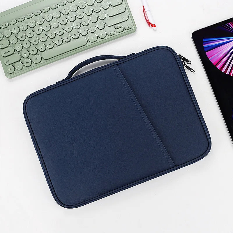 ANYPACK Tablet Handbag Navy Blue Incase Compact Sleeve Fashionable For Eco Conscious Professionals