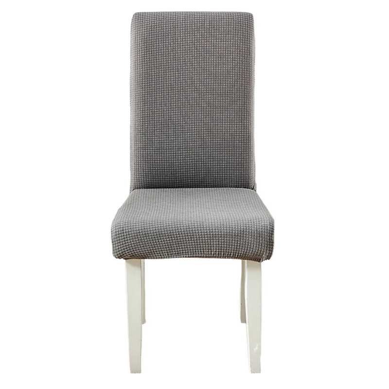 Anyseat Chair Cover Grey Corn Kernels Waterproof Universal Size for Dining Room Stretch Seat Slipcovers