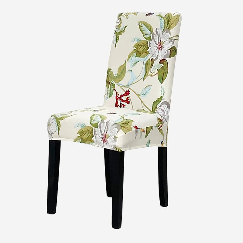 Anyseat Chair Cover Floral Design with Anti-Dirt and Elastic Material for Dining Room Kitchen Wedding Hotel Banquet Restaurant