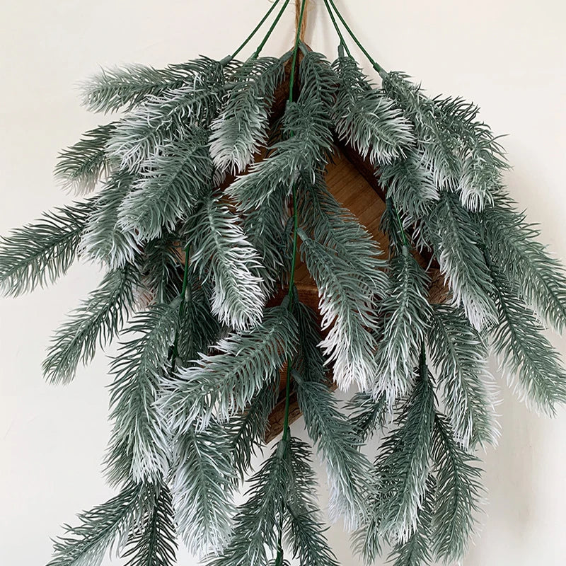 ANYDECO Christmas Wall Artificial Plant Vine Evergreen Hanging Decor