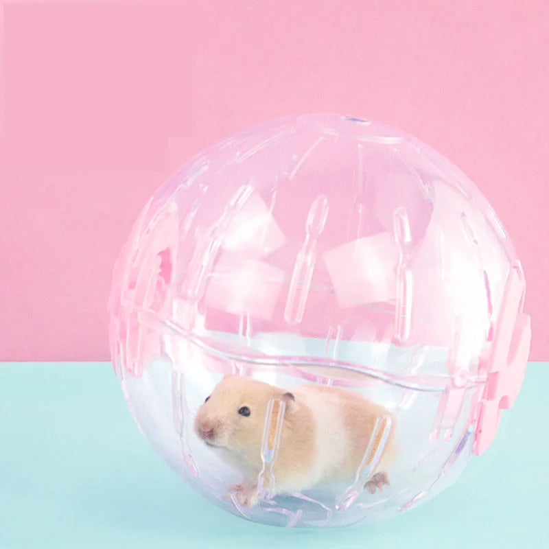ANYWAGS Pet Toys White Pink Hamster Mouse Soft Running Ball
