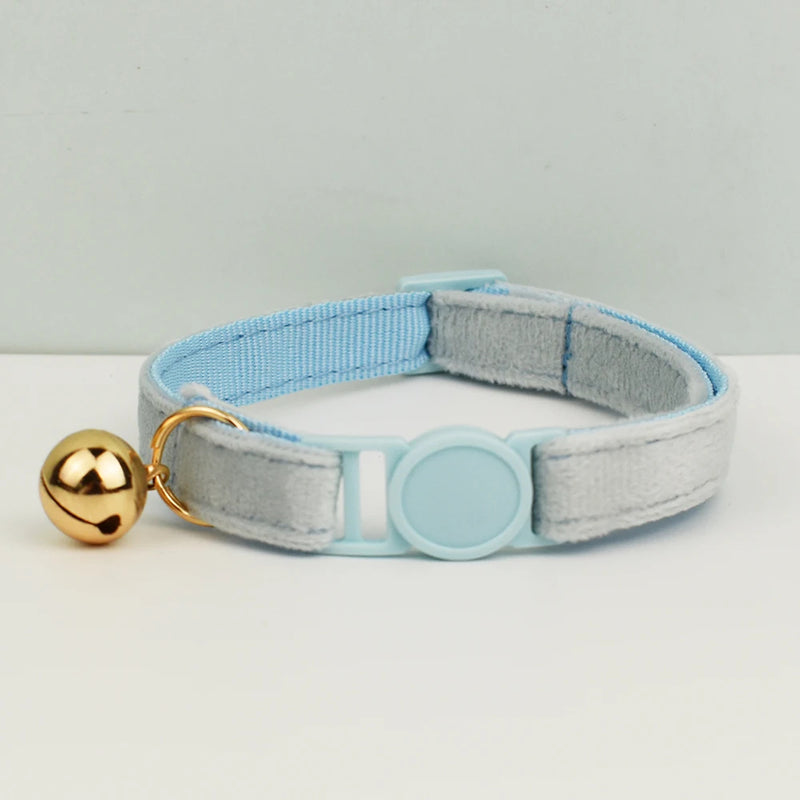 ANYWAGS Cat Collar Sky Blue Small with Safety Buckle, Bell, and Durable Strap Stylish and Comfortable Pet Accessory