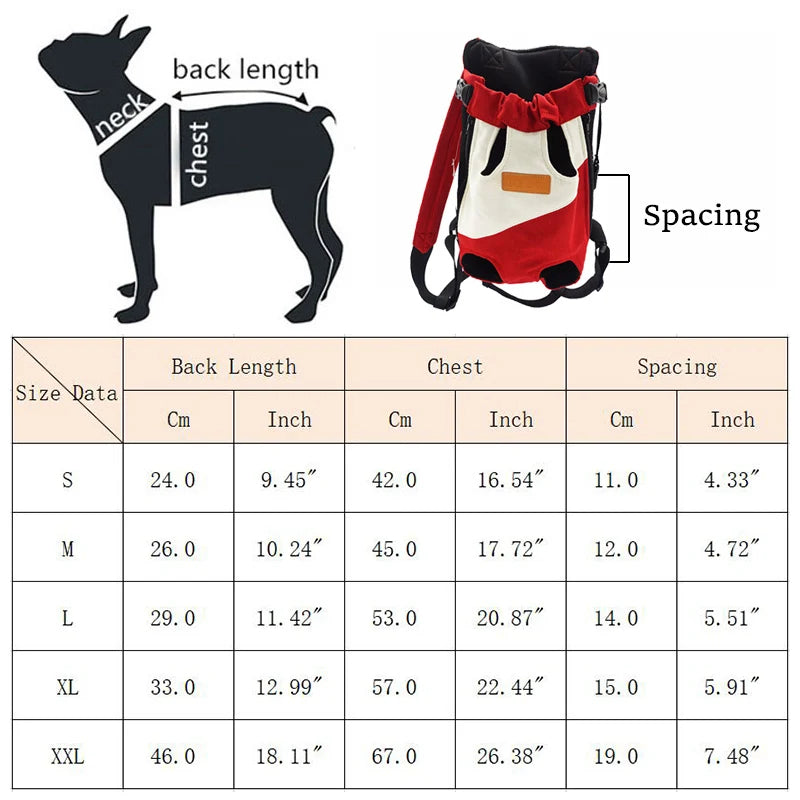 ANYWAGS Pet Carrier Red Dark Blue Medium Denim Breathable Travel Backpack for Medium Size Pets with Pockets for Carrying Supplies