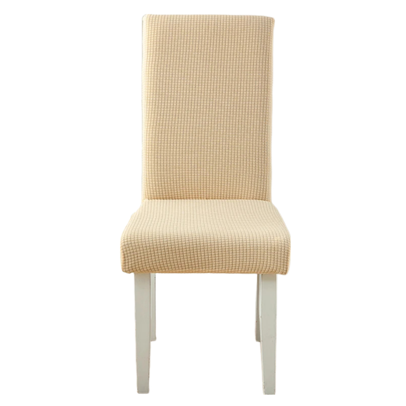Anyseat Chair Cover Beige Corn Kernels Waterproof Universal Size for Dining Room Stretch Seat Slipcovers