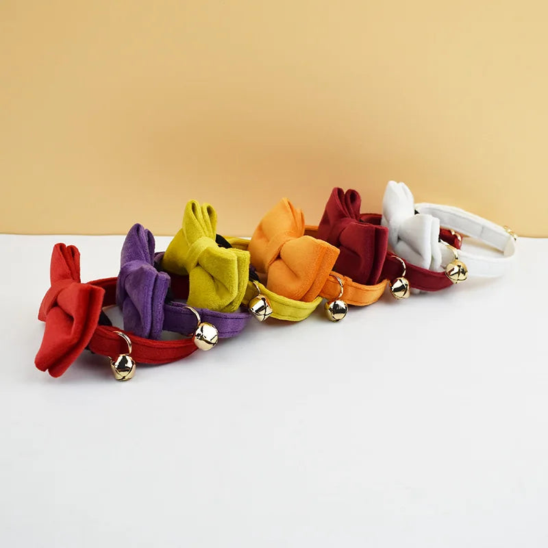 ANYWAGS Cat Collar Sunset Orange Small with Safety Buckle, Bell, and Durable Strap Stylish and Comfortable Pet Accessory