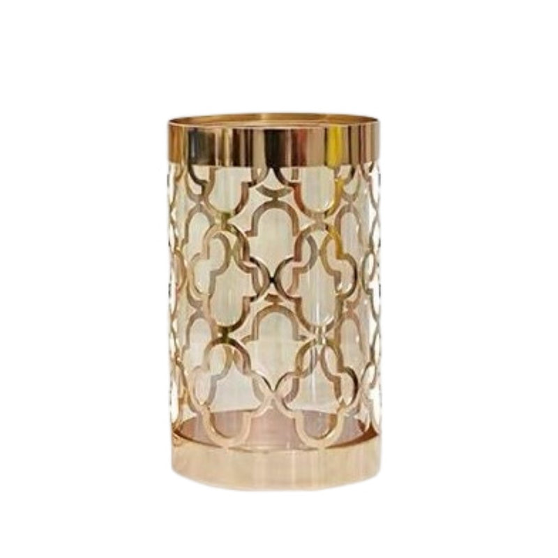 ANYHOUZ Metal Flower Vase for Wedding Centerpiece Tabletop Decor – Modern Metal Art Ornament for Living Room Display & Home Crafts