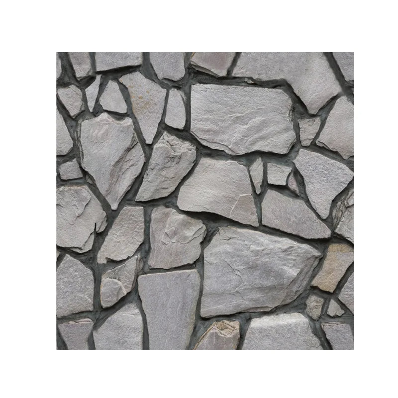 ANYHOUZ 10pcs Vinyl Wall Tile Broken Rock Textured Pattern 3D Waterproof