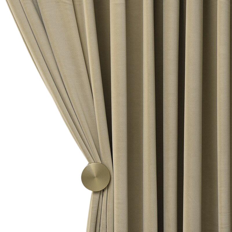 Anydrape 400cm Khaki High Quality Modern Velvet Blackout Curtains for Living Room Bedroom Dining Luxury Window Drape