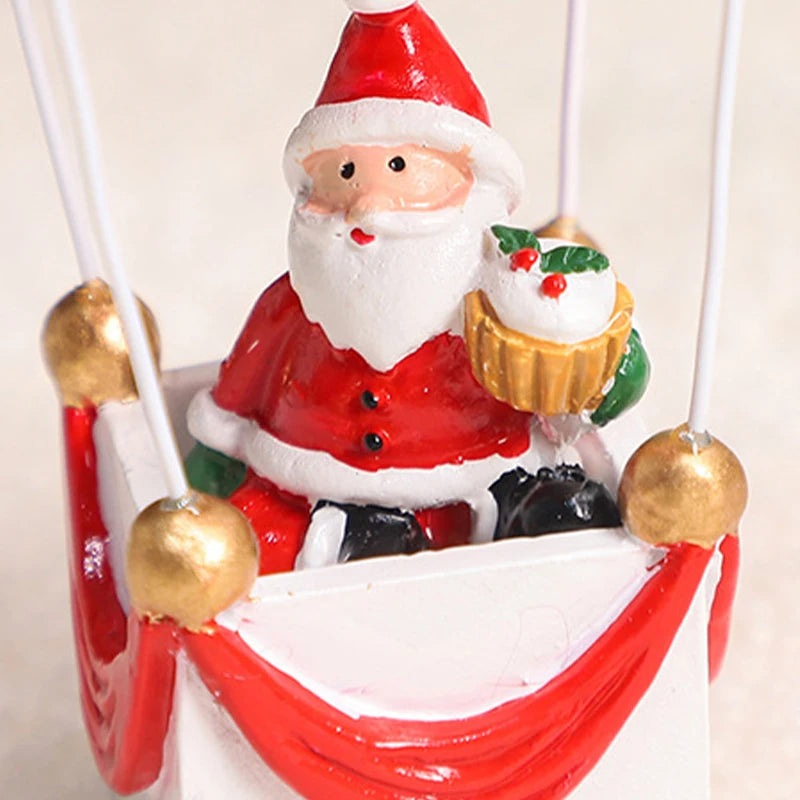 ANYDECO Christmas Mailbox Parachute Themed Ornament Unique Holiday Hanging Decor