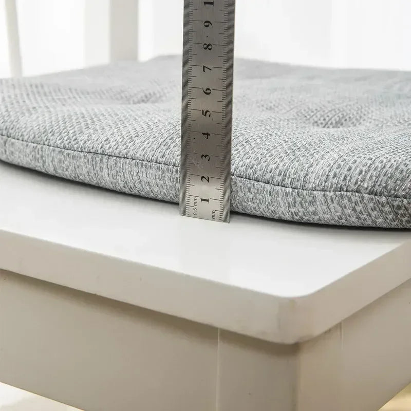 Anypillow White Memory Foam Chair Cushion with Straps